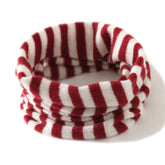 Women Cashmere Neck Gaiters Striped Cashmere Neck Warmer